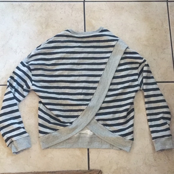 Sundry Sweaters - Sundry striped back tulip sweater size 1/S